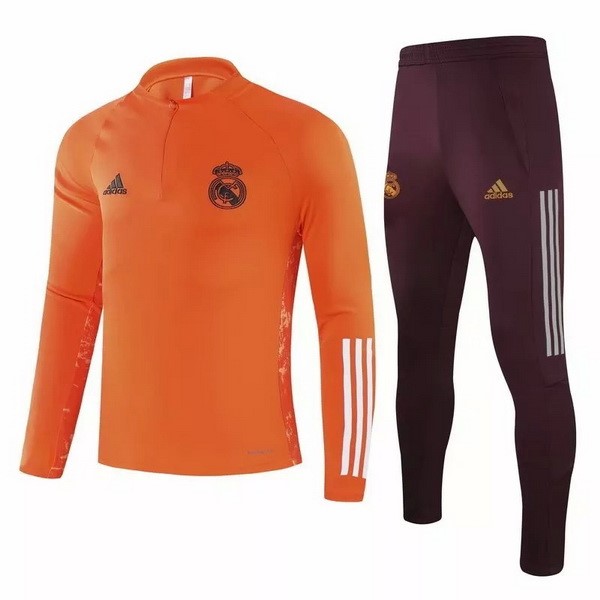 Trainingsanzug Real Madrid 2020-21 Orange Fussballtrikots Günstig